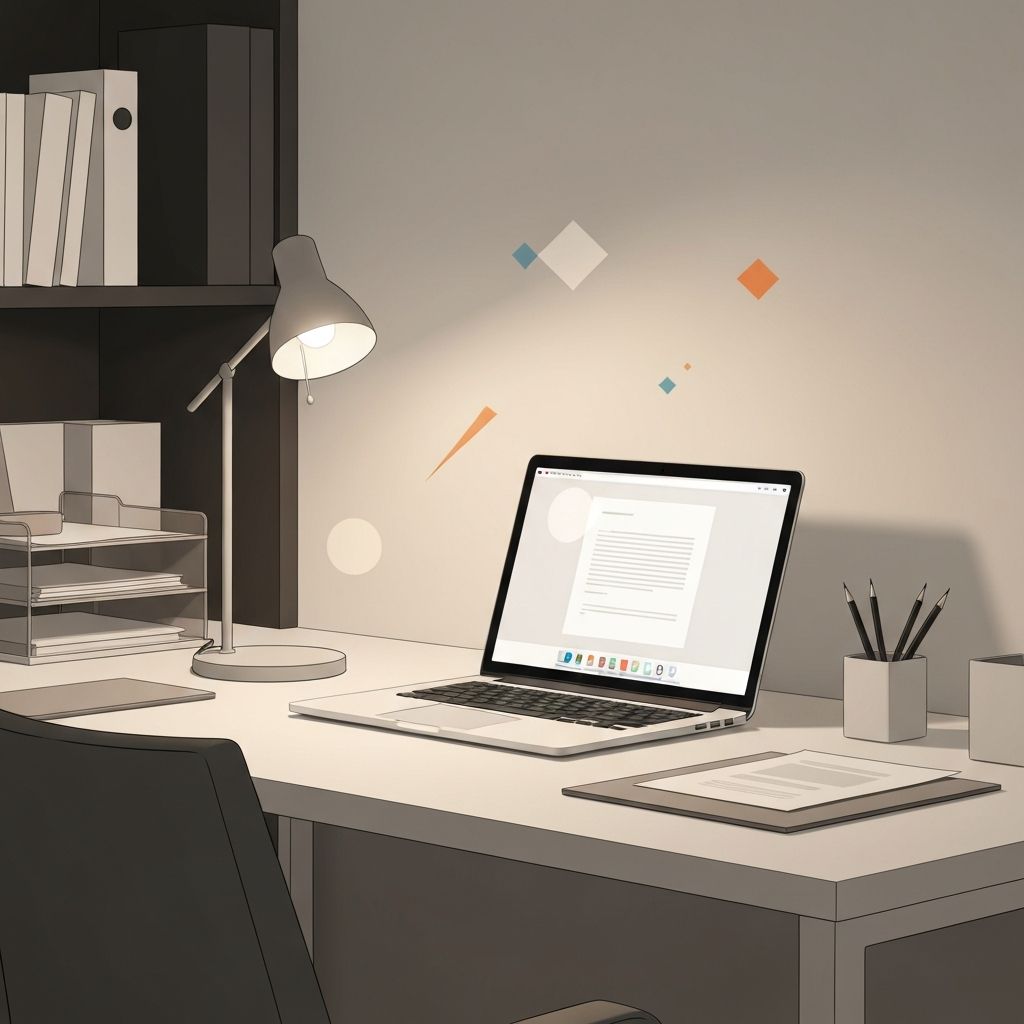 Professional office workspace